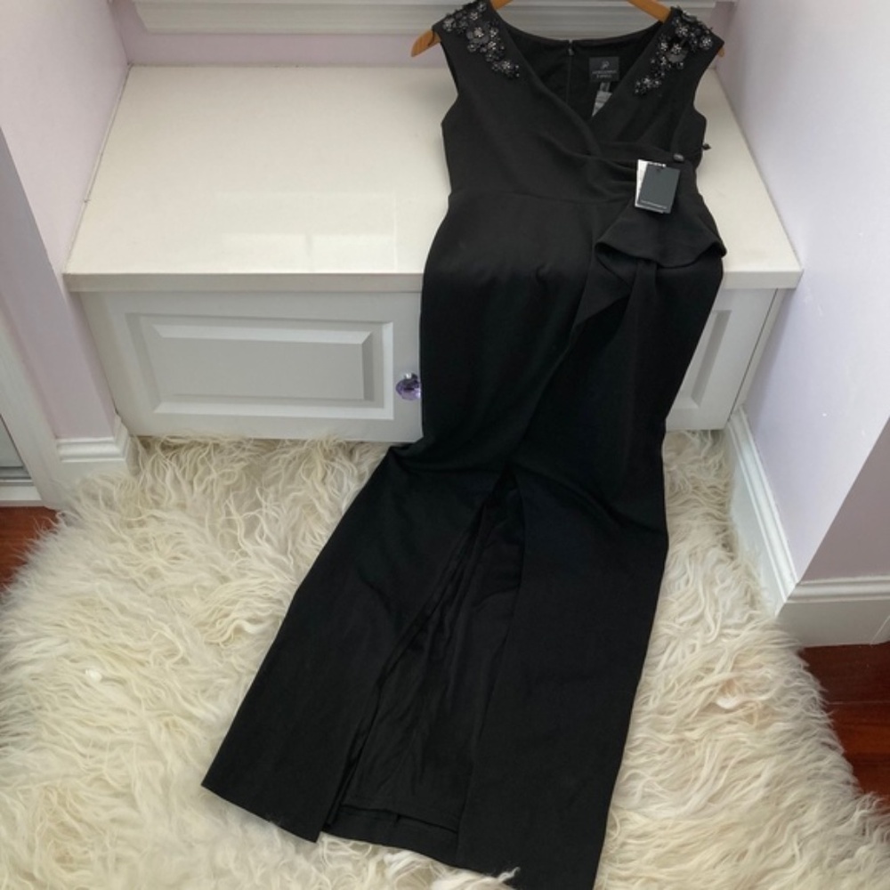 ADRIANNA PAPELL Sequined Off The Shoulder Gown - Picture 7 of 8